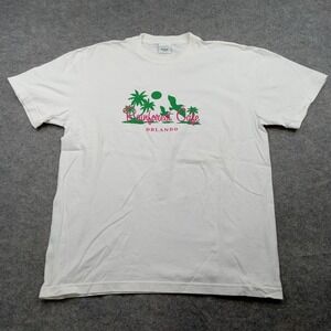 Rainforest Cafe Orlando Shirt Mens Large White Graphic Souvenir Florida‎ Vintage